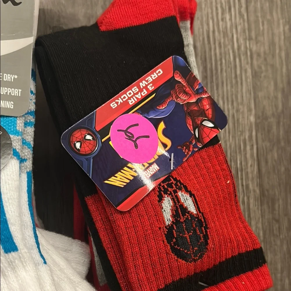 Socks for all Champion Performance cat and Jack kids Spider-Man kids